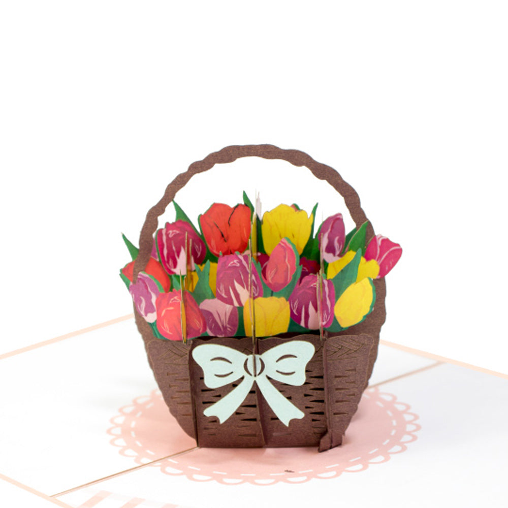 Tulip Basket Pop-Up Card